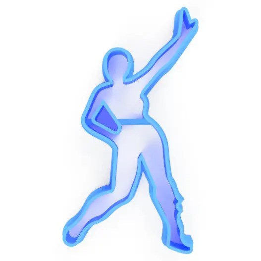 FIGURA DE CUERPO DE MUJER BAILANDO