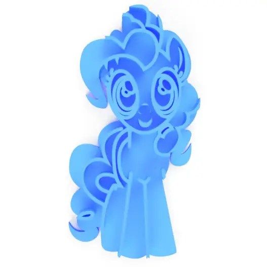 Cortador (molde) Little Pony Pinkie Pie- La magia de la amistad