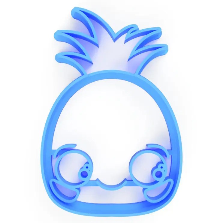 Cortador (molde) Piña caricatura - pineapple