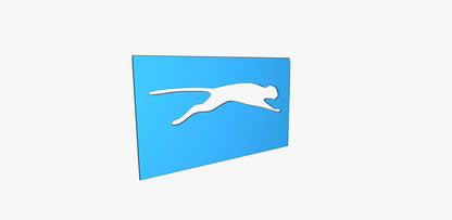 Stencil (molde) Logo Puma 2"