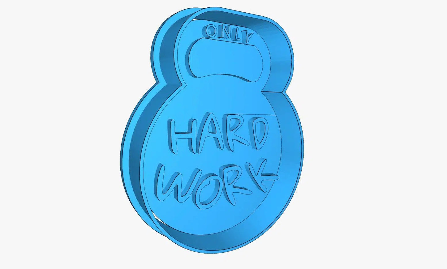 Cortador (molde) Only Hard work 3" - gym