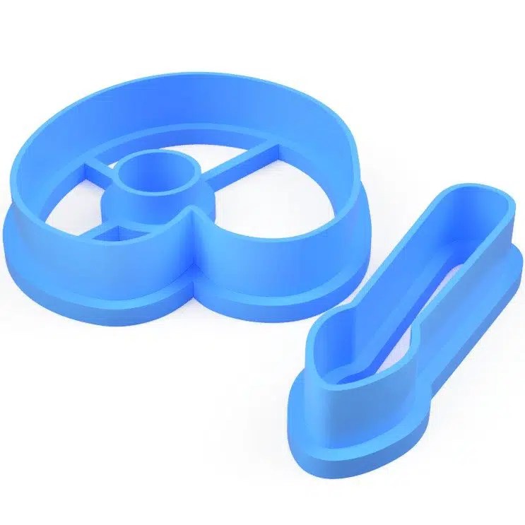 Cortador (molde) Tabla de pintura y pincel 3"