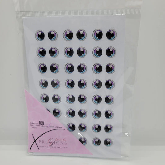 Xpression by Laura Liz-  Colección 009- 10mm- Fucsia/Azul