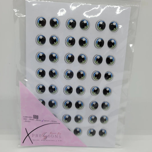 Xpression by Laura Liz-  Colección 009- 10mm- Azul/Verde