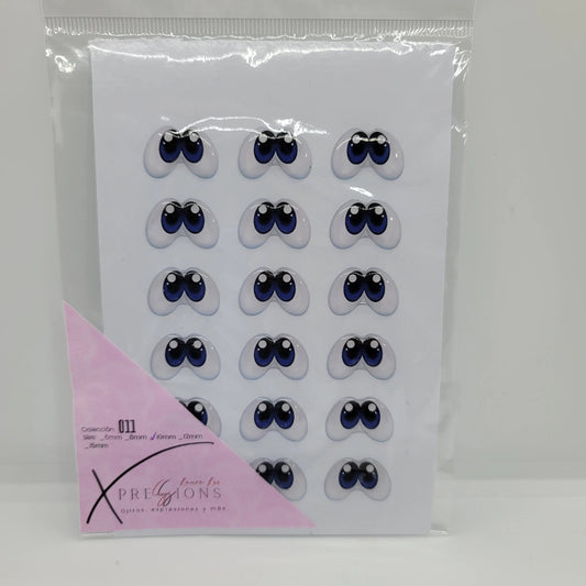 Xpression by Laura Liz-  Colección 011- 10mm- Azul/Negro