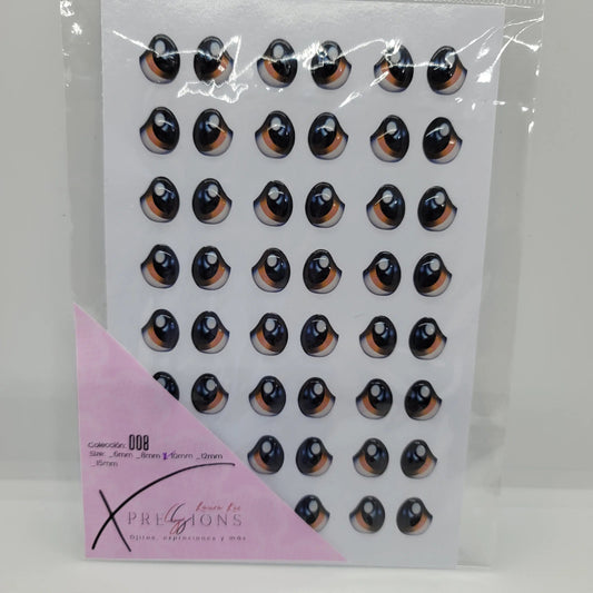 Xpression by Laura Liz-  Colección 008- 10mm- Anaranjado