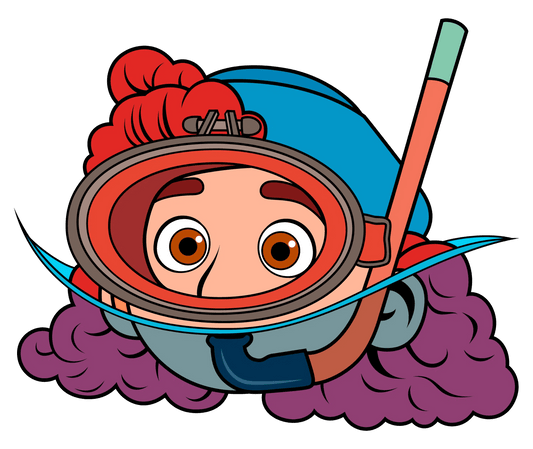 Cortador (molde) Giulia (buzo) amiga de Lucas 3"